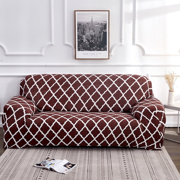 Topchancess High Stretch Sofa Slipcover, Elastic Sofa Cover Cushion Couch Cover Slipcover Anti Wrinkle Sofa Protector 1-4 Seater for Moving Furniture Living Room