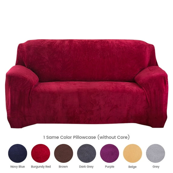 Topchancess Stretch Velvet Sofa Covers for 1/2/3/4 Seater Couch Covers Sofa Slipcovers Couch Protector
