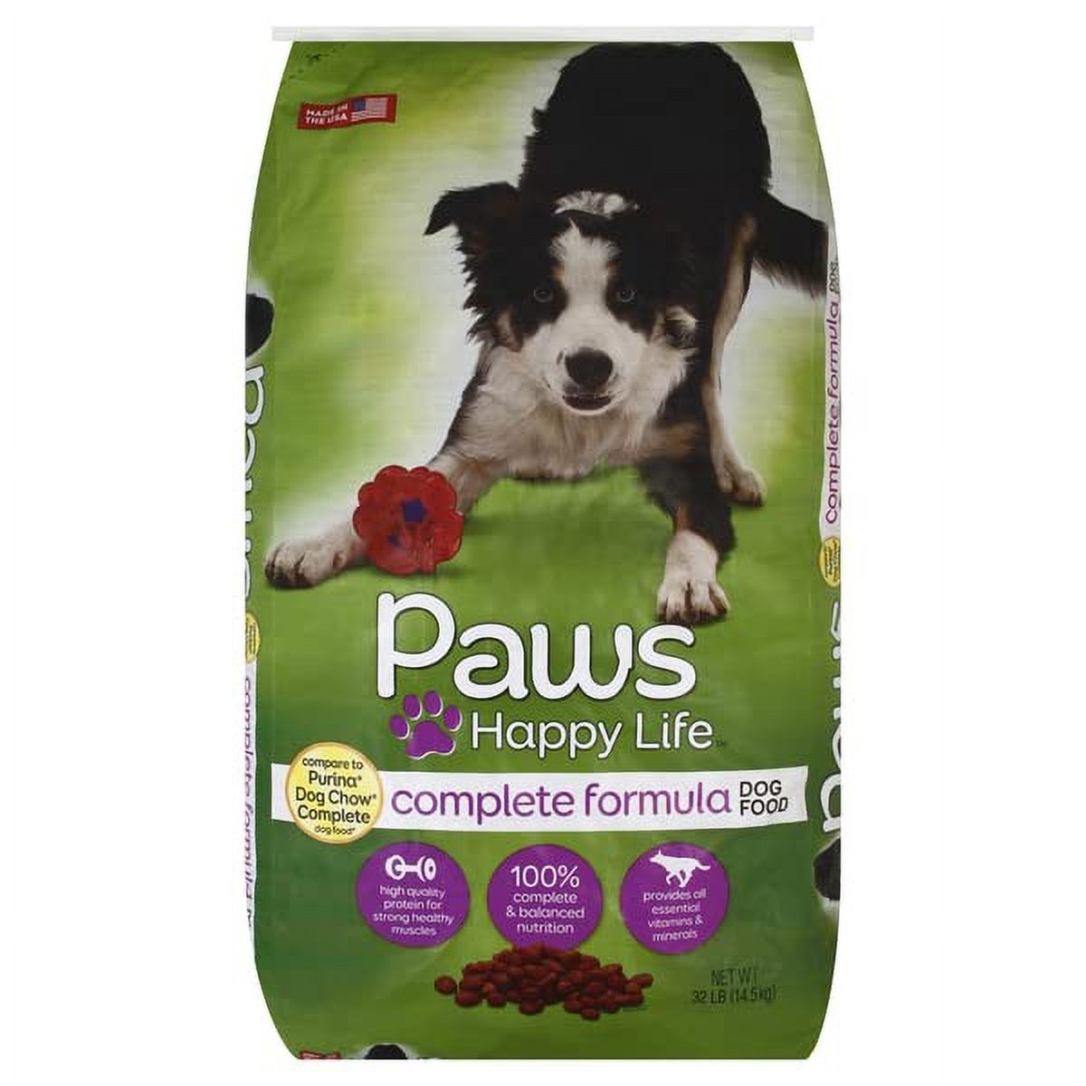 Topco Associates, Paws Happy Life Dog Food Complete Formula, 512oz