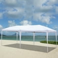 thumbnail image 1 of Topcobe 10' x 20' Canopy Tents for Outdoor, Waterproof Tents and Canopies Gazebo with Carry Bag for Wedding, Party, Commercial Event, Button Design, Five Sets, White, 1 of 8