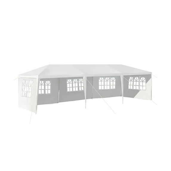 Topcobe 10 x 30 Feet Canopy Tent with 5 Removable Sidewalls for Party Wedding BBQ Events