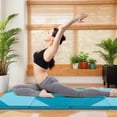 thumbnail image 1 of Topcobe 10' x 4' x 2" Folding Exercise Mat with Hook and Loop Fasteners, Easy to Clean Gym Mat, Gymnastics Equipment for Activity Play, Blue, 1 of 7