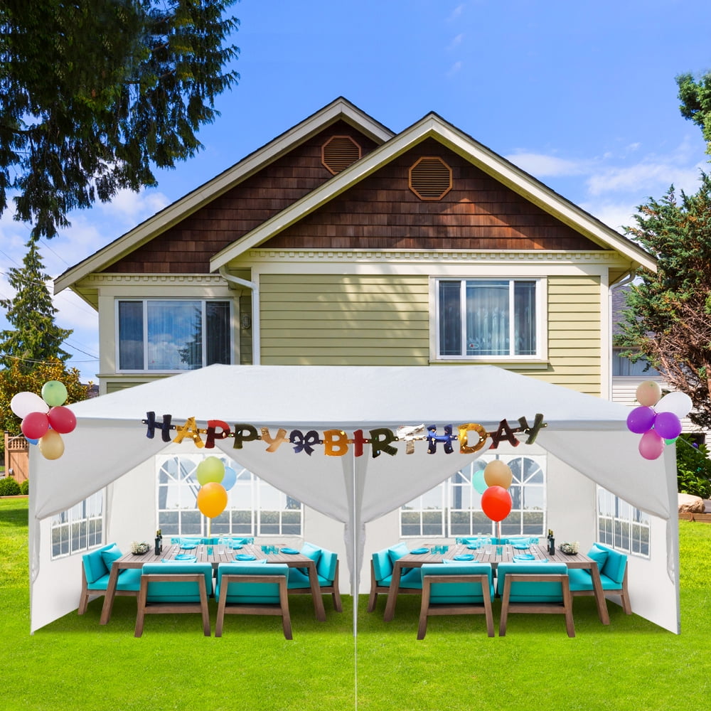 Topcobe 10'x20' Outdoor Wedding Canopy Tents, Waterproof Patio Canopy Shelter Party Tent, Outdoor Patio Awnings for Camping BBQ Events, White Topcobe 10'x20' Outdoor Wedding Canopy Tents, Waterproof Patio Canopy Shelter Party Tent, Outdoor Patio Awnings for Camping BBQ Events, White