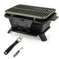 thumbnail image 1 of Topcobe 100% Cast Iron Hibachi Grill with Grill Grate Lifter, Outdoor Patio Furniture, 1 of 7