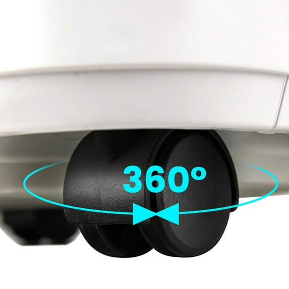 Topcobe 10000 BTU Portable Air Conditioner with Sleep Mode, Standing Fans for Home Office, Quiet Bladeless Floor Powerful Fan, White