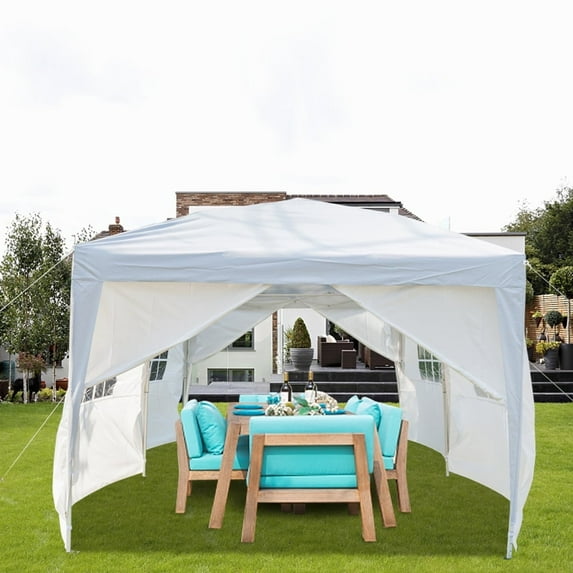 Topcobe 120"x240" Canopy Tent Awnings for Decks, Backyard Canopy Patio Canopy, Outdoor Tent Canopy for Wedding Party Event Tent, White