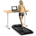 thumbnail image 1 of Topcobe 2.25 HP Walking Pad with LED Display and Remote Control, Portable Under Desk Treadmill, Black, 1 of 8