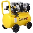 thumbnail image 1 of Topcobe 2.5HP Silent Oil-Free Air Compressor, Oil-Free, 13 Gallon Portable Electric Shop Air Compressor with Wheels and Automatic Drain Valve, 70 dBA Noise Level, Yellow, 1 of 11