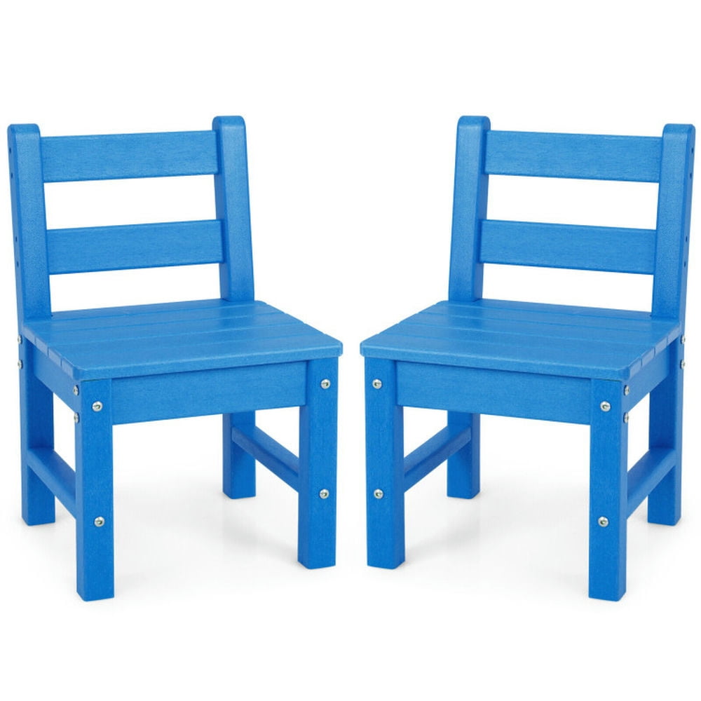 Topcobe 2 Pieces Kids Learning Chair set with Backrest, Toddler Living ...