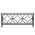 thumbnail image 1 of Topcobe 2-Tier Console Table, 70.9" Industrial Sofa Table Behind Couch, Modern Furniture for Indoor, Gray, 1 of 4