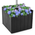thumbnail image 1 of Topcobe 2-in-1 Outdoor Umbrella Base Planter Patio Umbrella Stand with Flower Box, Outdoor Umbrella Bases for Patio Backyard Garden Pool Deck-Black, 1 of 8