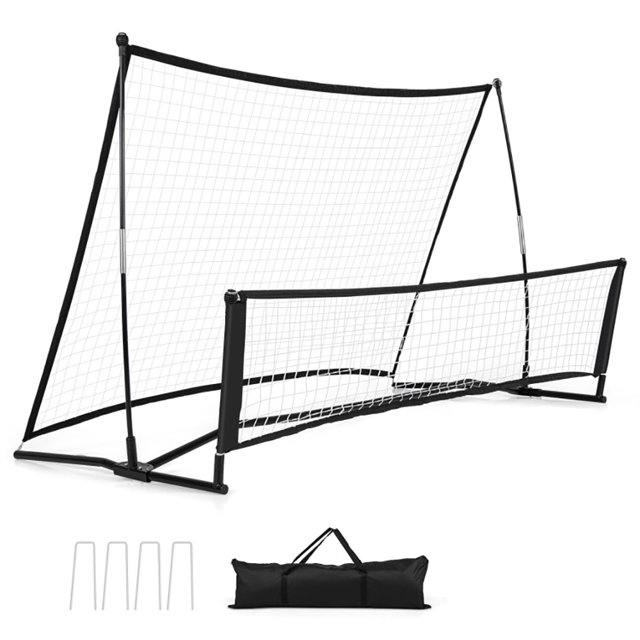 Topcobe 2in1 Portable Soccer Rebounder Net with Carrying Bag, Soccer
