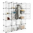 thumbnail image 1 of Topcobe 20 Cube Organizer Stackable Plastic Cube Storage Shelves, Home Closet Cabinet, 1 of 3