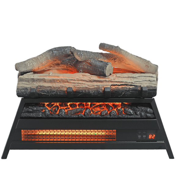 Topcobe 23" Electric Fireplace 3D Log Set Insert, Infrared Fireplace Heater for Indoor, Fireplace TV Console for Living Room