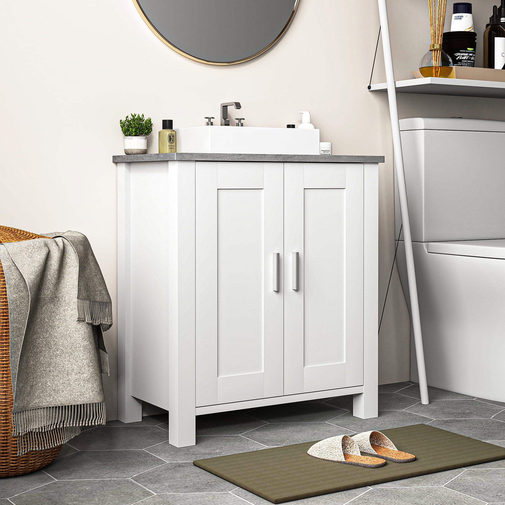 Topcobe 23" H WallMounted Sink for Bathroom Laundry Room