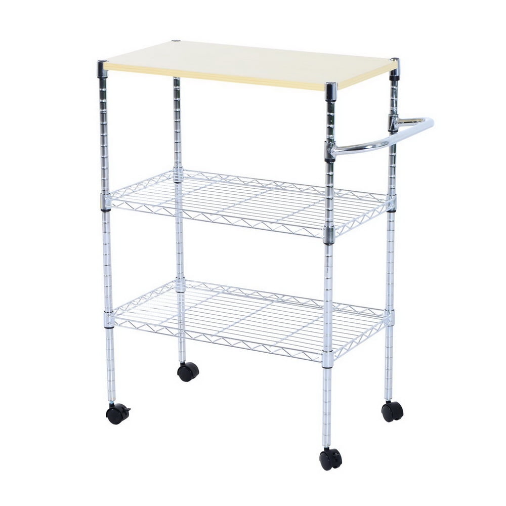 Topcobe 3 Tier File Cart, Metal Rolling File Cart for Classroom, Office ...