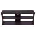 thumbnail image 1 of Topcobe 3-Tier TV Stand Storage Console with Storage Shelves, Corner Entertainment Center, Living Room Furniture, Black, 1 of 9