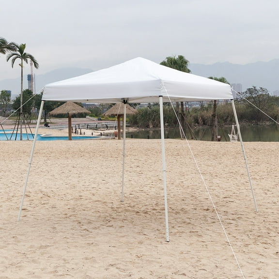 Topcobe 3 x 3M Outdoor Wedding Canopy Tent, Waterproof Folding Tent with Carry Bag, White, No Side