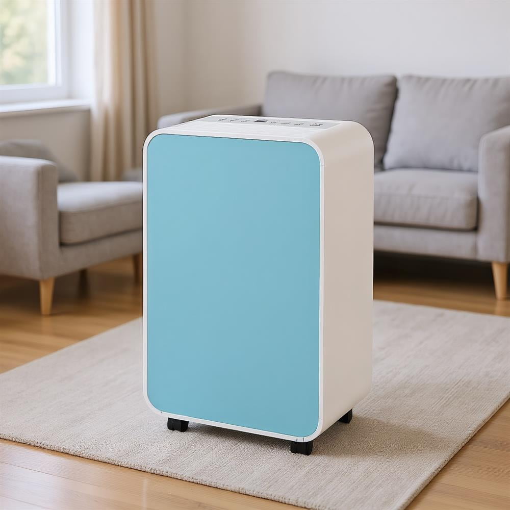 Topcobe 32 Pints/Day Portable Quiet Dehumidifier for Rooms up to 2500 Sq Ft, Dehumidifier for Home Basement and Large Room, Blue