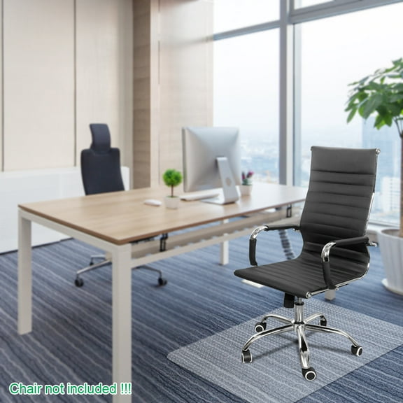 Topcobe 35"Lx47"Wx0.08"H Office Chair Mat, PVC Desk Chair Mat with Nail, Chair Mat for Carpet/ Hardwood Floor, Office Desk Chair Computer Chair Mats for Office Chairs
