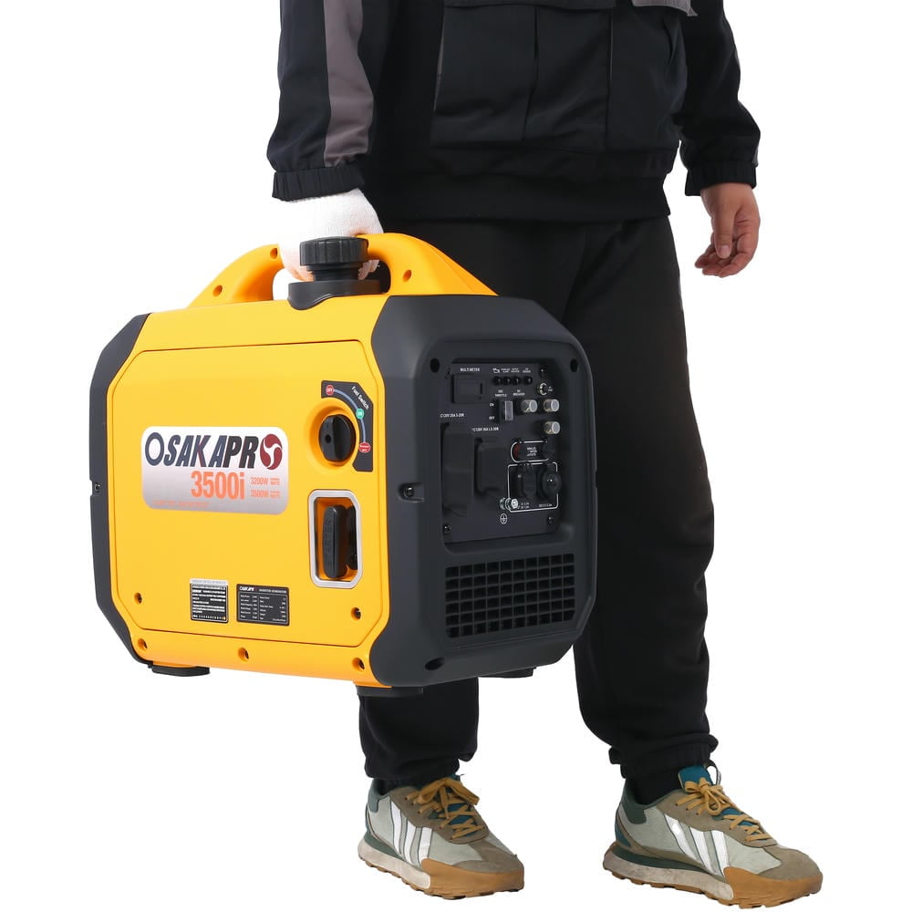 Topcobe 3500 W Portable Inverter Generator Gas Powered, Compact and Lightweight for Home Backup Power, Outdoor Camping, RV and Trailer, Utility