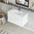 thumbnail image 1 of Topcobe 36" Floating Bathroom Vanity with Sink, Modern Wall-Mounted Bathroom Storage Vanity Cabinet with Basin and Soft Close Drawers, Bathroom Sink Vanity, Modern Furniture for Bathroom, White, 1 of 16