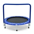 thumbnail image 1 of Topcobe 36 Inch Kids Trampoline Mini Rebounder with Full Covered Handrail, Outdoor Kids Trampoline, Blue, 1 of 9