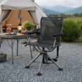 thumbnail image 1 of Topcobe 360 Degree Silent Swivel Hunting Chair, Portable Chairs for Adults, Comfy Outdoor Chair, Black, 1 of 7