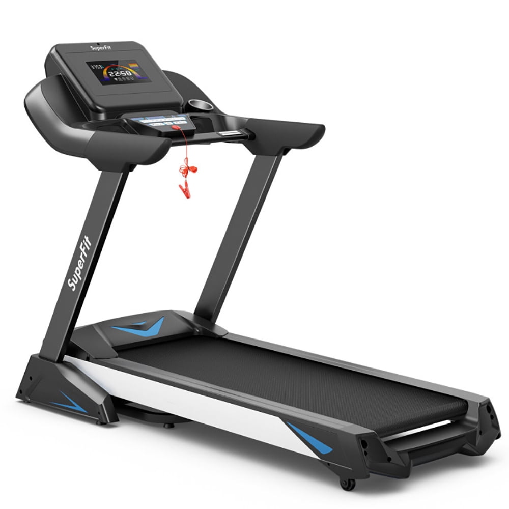 Topcobe 4.75 HP Treadmill with APP and Auto Incline for Home and Apartment, Smart Digital Folding Treadmill, Electric Foldable Exercise Fitness Machine, Black