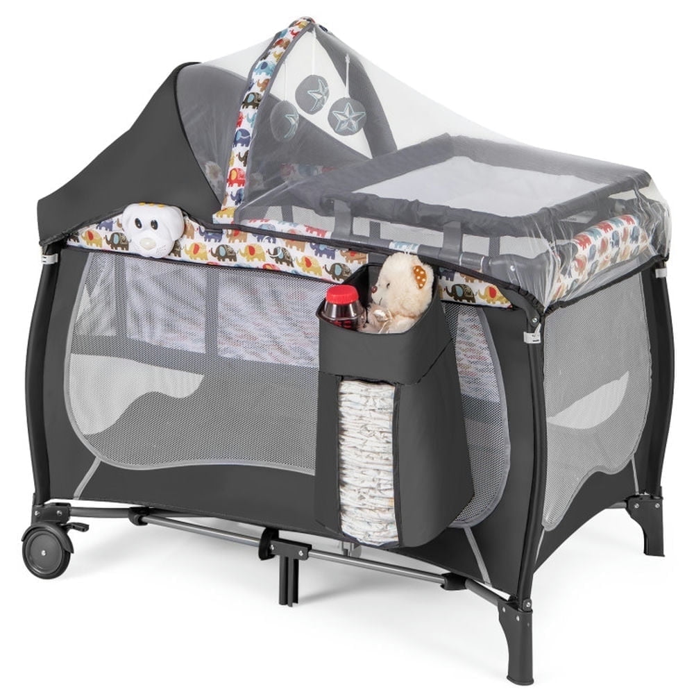 Topcobe 4 in 1 Portable Baby Center with Net and Music Box, Playpen for Babies and Toddlers-Multicolor Topcobe 4 in 1 Portable Baby Center with Net and Music Box, Playpen for Babies and Toddlers-Multicolor