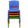 thumbnail image 1 of Topcobe 4-pack Colorful Stackable Plastic Children Chairs, Toddler Living Room Chair, 1 of 5