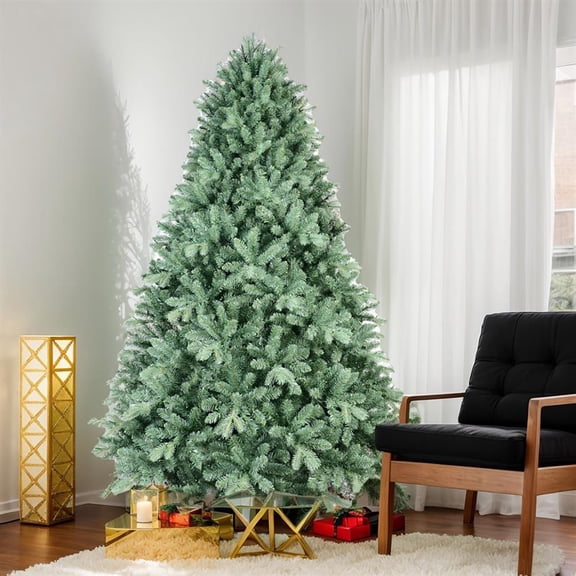 Topcobe 4ft Artificial Christmas Tree with Enhanced Tint, Premium Hinged Design, 592 Mixed Branch Tips, Memory Wire & Iron Wire Base, Foldable for Indoor Holiday Decor