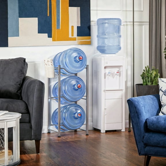 Topcobe 5/4/3 Tier Water Bottle Holder Cooler Jug Rack, 5 Gallon Bottle Storage Rack