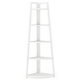 thumbnail image 1 of Topcobe 5-Tier Corner Shelf, 70" Tall Corner Ladder Shelf Small Bookshelf, Indoor Furniture, Modern Furniture for Living Room, White, 1 of 4
