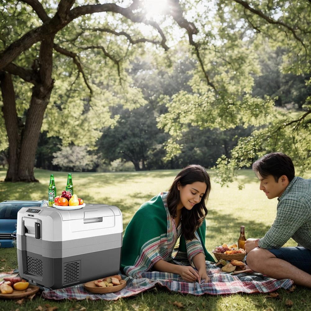 Topcobe 58 Quart Portable Electric Camping Car Cooler, Travel Cooler, Outdoor Picnic Camping Equipment