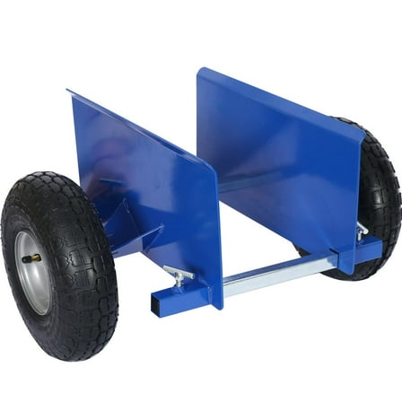 Topcobe 600lb Panel Dolly, 10" Pneumatic Wheels, Heavy Duty in Door Outdoor Rolling Cart, Blue