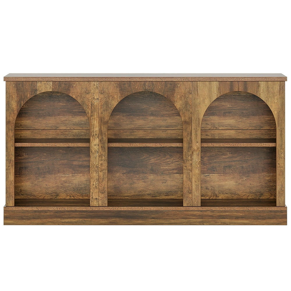 Topcobe 63" Console Table, Farmhouse Entryway Table with 3 Tier Storage, Modern Furniture for Indoor, Entryway, Hallway