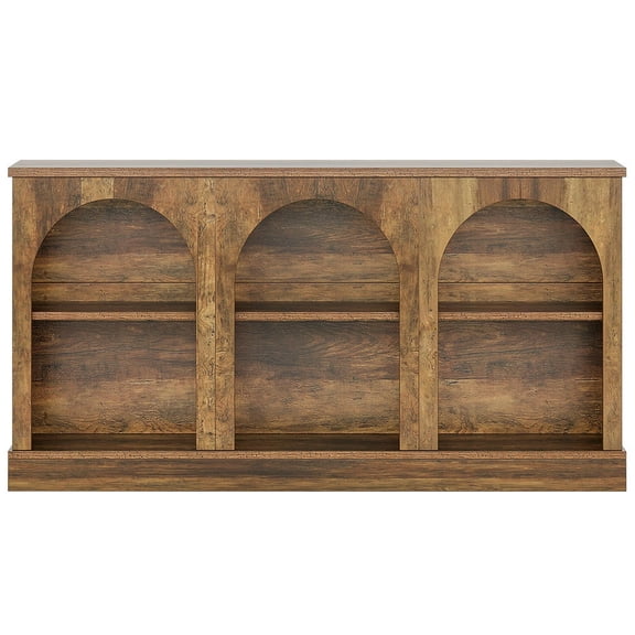 Topcobe 63" Console Table, Farmhouse Entryway Table with 3 Tier Storage, Modern Furniture for Indoor, Entryway, Hallway