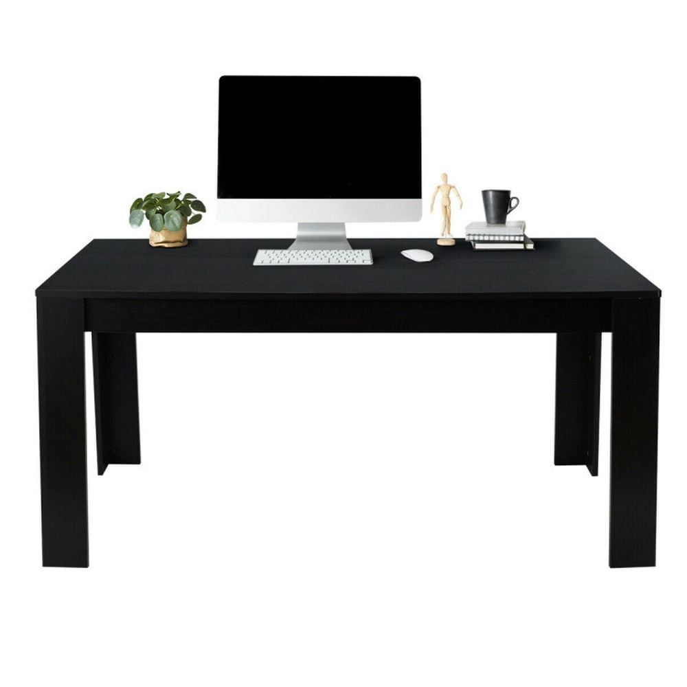 Topcobe 63" Rectangular Modern Dining Kitchen Table for 6 People, Table for Dining Room, Black Topcobe 63" Rectangular Modern Dining Kitchen Table for 6 People, Table for Dining Room, Black