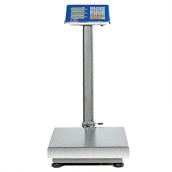 Topcobe 660 lbs Weight Platform Scale Digital Floor Folding Scale for Accurate Warehouse Large Shipping