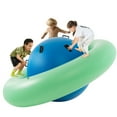 thumbnail image 1 of Topcobe 7.5 Foot Giant Inflatable Dome Rocker Bouncer with 6 Built-in Handles for Kids, Blow Up Giant Rocking Ball Playground Equipment, Indoor Outdoor Game Toy Gifts, Green, 1 of 8