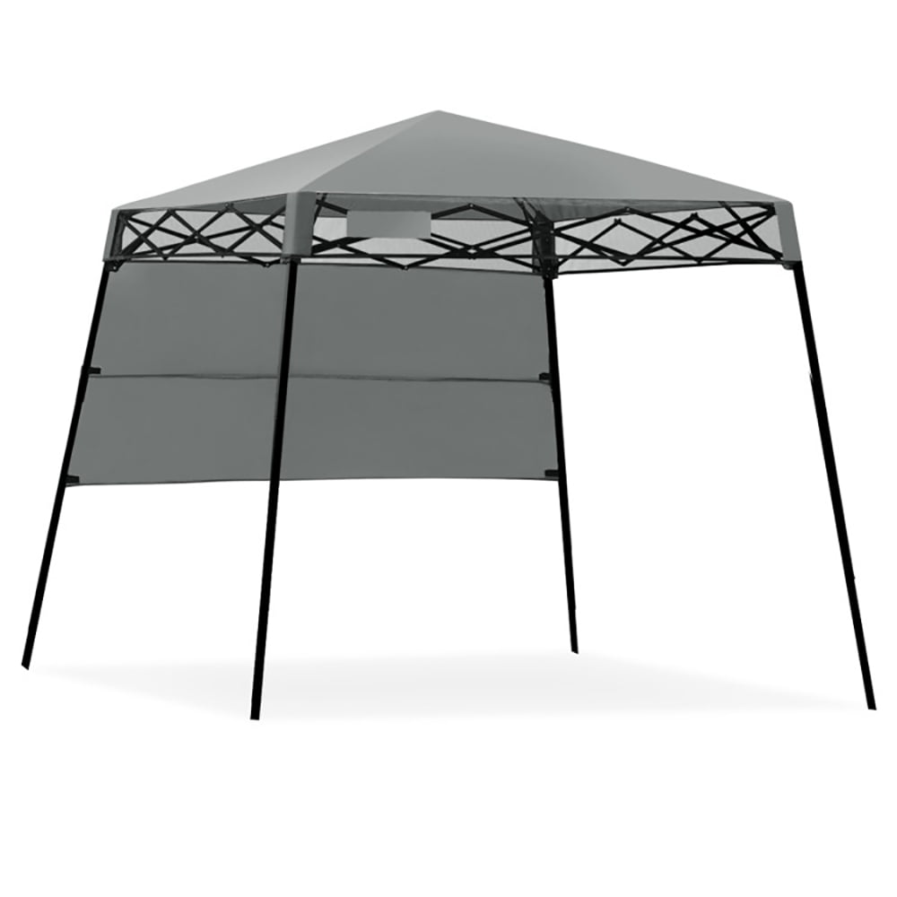 Topcobe 7 x 7 Feet Sland Adjustable Portable Canopy Tent with Backpack, Gazebo Tent for Party Wedding BBQ Events, Gray