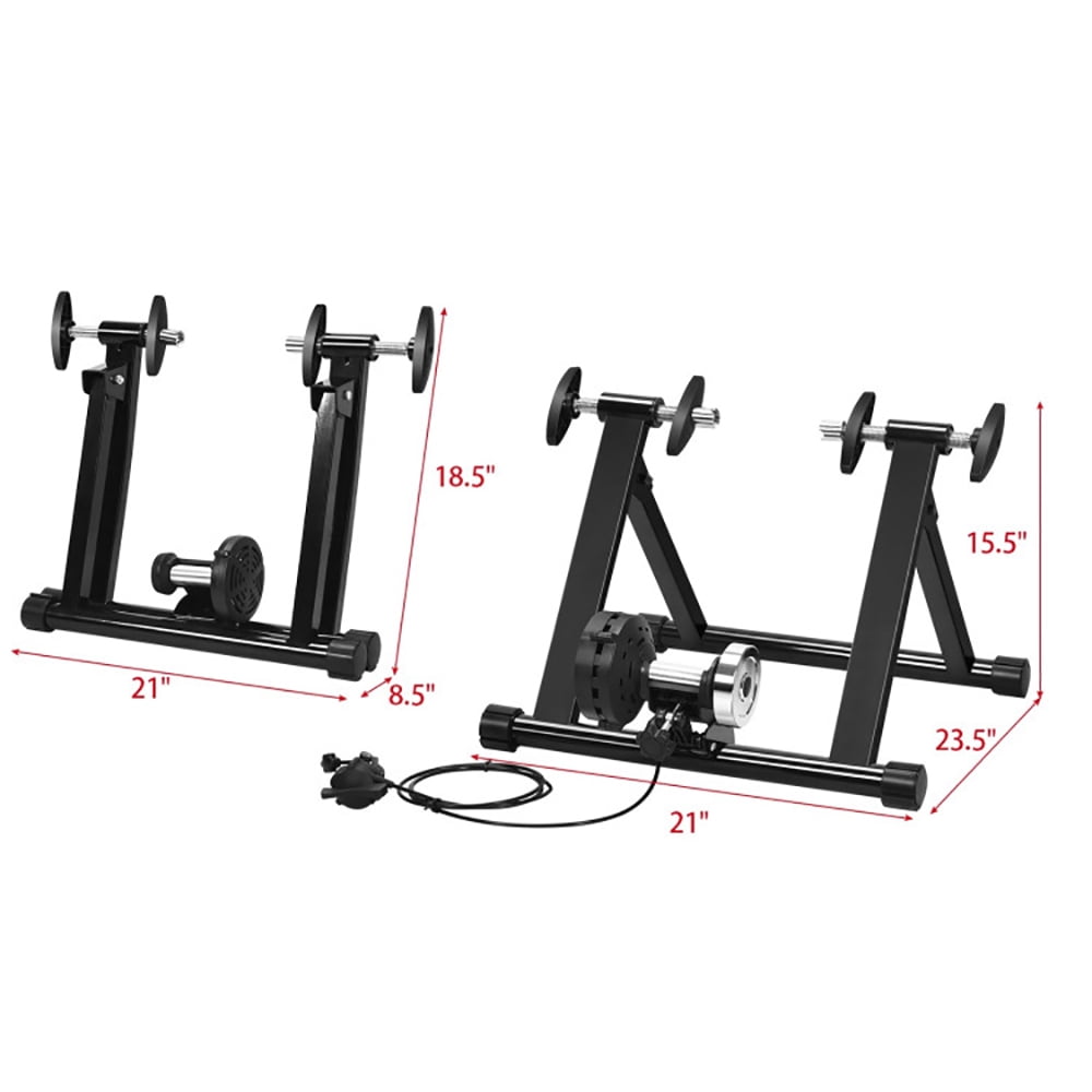 Topcobe 8 Adjustable Resistance Indoor Steel Bicycle Exercise Stand, Indoor Cycling Stationary Bike for Home Gym Cardio