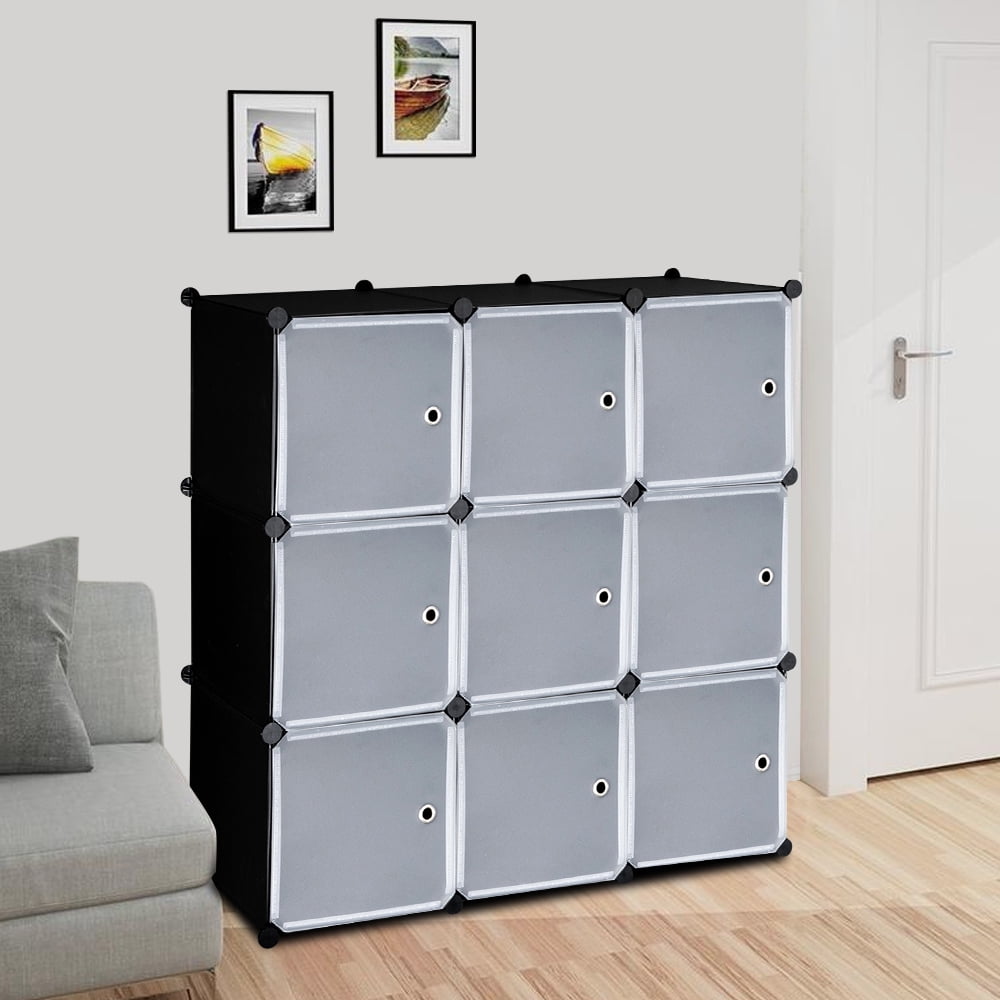 Topcobe 9 Cube Organizer, DIY Closet Cabinet, Stackable Shelf for ...