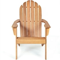 Topcobe Acacia Wood Outdoor Chair with Ergonomic Design, Outdoor Patio Chair, Natural