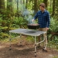 thumbnail image 1 of Topcobe Aluminum Grill Table with Iron Mesh Top, Folding Grill Table, Utility Table, Silver, 1 of 1