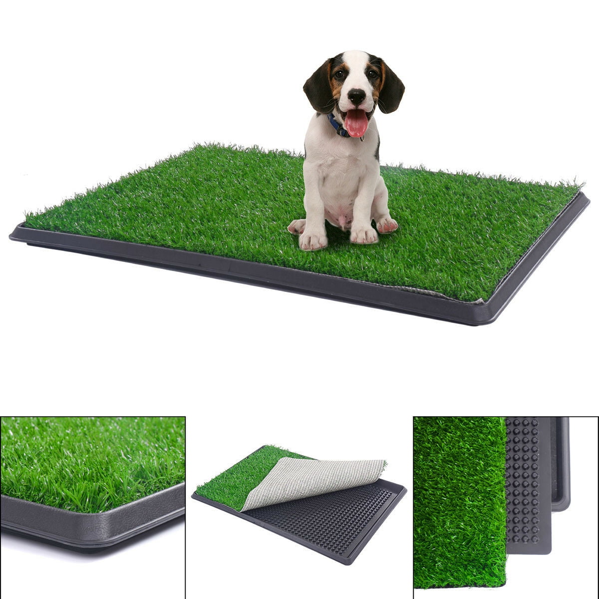 Bethebstyo Artificial Grass, Dog Pee Pads, Professional Dog Potty Training  Rug, Large Dog Grass Mat with Drainage Holes, Pet Turf Indoor Outdoor