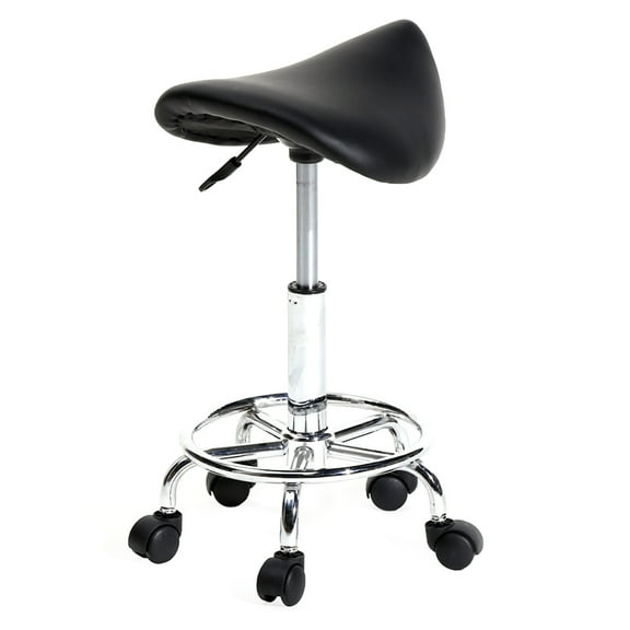 Topcobe Bar Stool with 360-Degree Swivel, Black