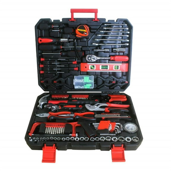Topcobe Compact Toolbox with 238 Essential Tools, Comprehensive Multi-Function Tool Kit for DIY Projects, Home Repair, and Outdoor Use