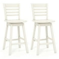 Topcobe Counter Height Barstools Set of 2 with Footrest for Kitchen